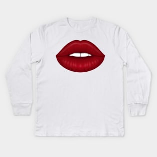 Lips Kids Long Sleeve T-Shirt